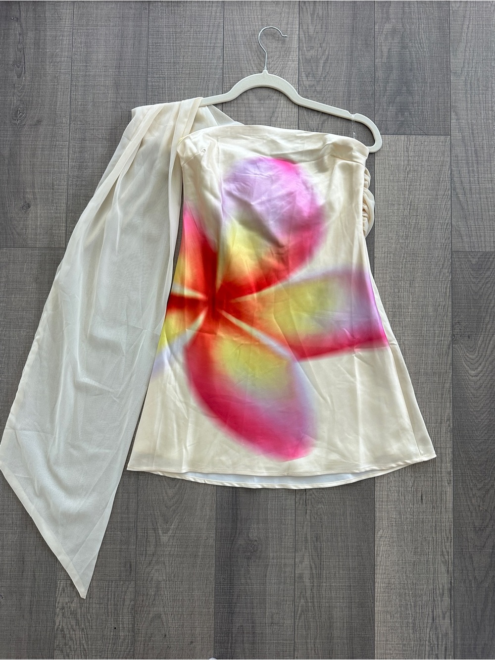 Peppermayo floral mini dress with scarf